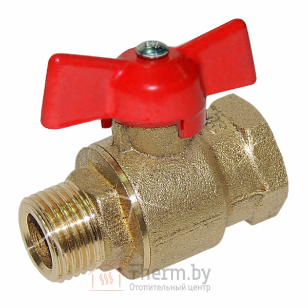 Детальное изображение Кран шаровой 1" ВР/НР (бабочка) Цветлит арт. ZW10111 в интернет-магазине THERM.BY