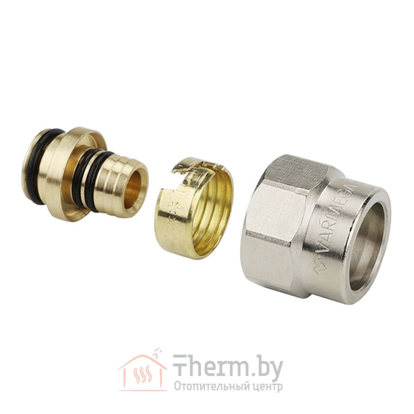 Детальное изображение Соединение резьбозажимное 1/2"-16х2.0 мм к коллектору серии VM147 VARMEGA арт. VM09401 в интернет-магазине THERM.BY