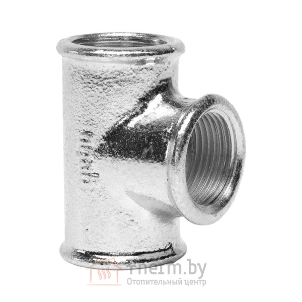 Детальное изображение Тройник оцинкованный чугунный 1" ВР Platinum Gebo арт. 130-6V в интернет-магазине THERM.BY