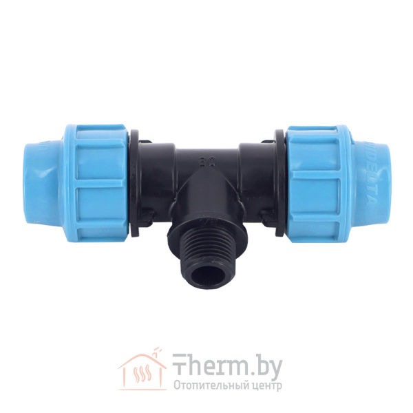 Детальное изображение Тройник компрессионный 20 х 1/2"НР х 20 Unidelta в интернет-магазине THERM.BY