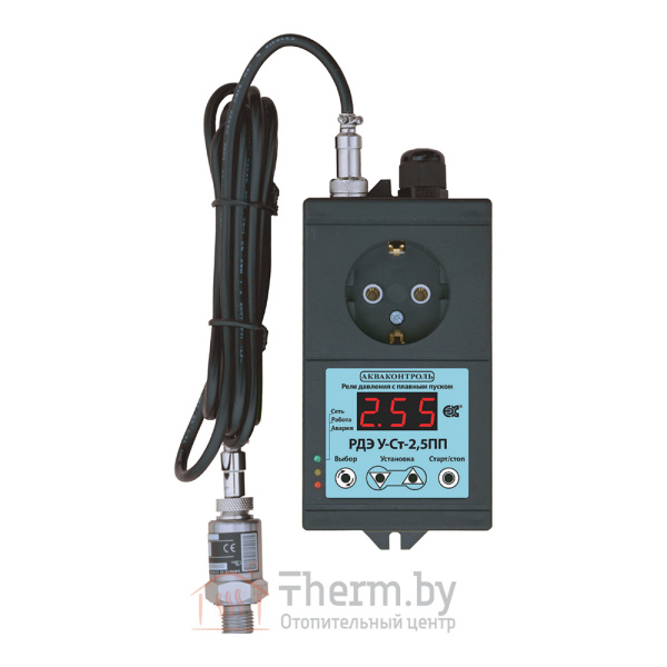Детальное изображение Реле давления с выносным датчиком РДЭ У-Ст-2,5ПП (2.5 кВт) Акваконтроль в интернет-магазине THERM.BY