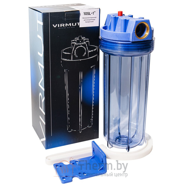 Детальное изображение Магистральный фильтр для холодной воды VIRMUT МФП-1 10SL, 1" (прозрачный) в интернет-магазине THERM.BY