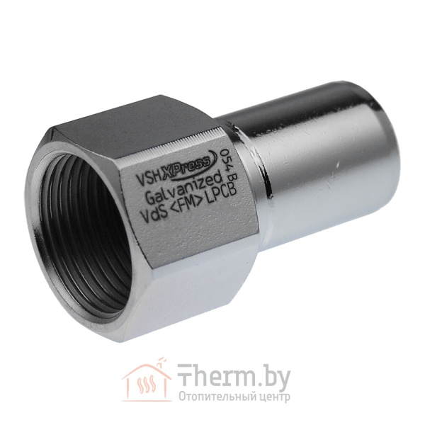 Детальное изображение Муфта безраструбная 18 х 3/4" внутренняя резьба KAN-therm Steel оцинкованная сталь арт. 1509076005 в интернет-магазине THERM.BY