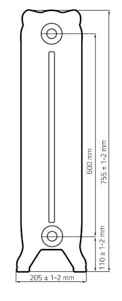 Детальное изображение Радиатор чугунный Радимакс Windsor 600 [1 секция] в интернет-магазине THERM.BY