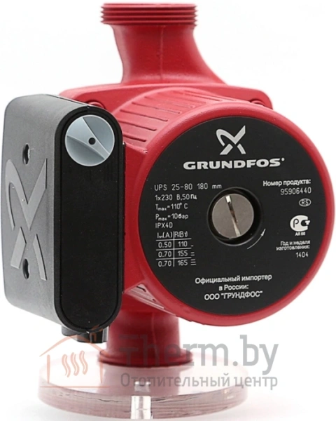 Детальное изображение Насос циркуляционный Grundfos UPS 25-80 в интернет-магазине THERM.BY