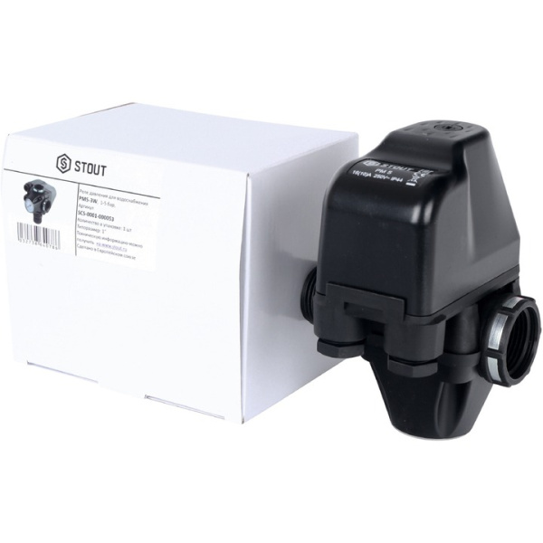 Детальное изображение Реле давления для водоснабжения со встроенным манометром PM5-3W, 1-5 бар STOUT (SCS-0001-000053) в интернет-магазине THERM.BY
