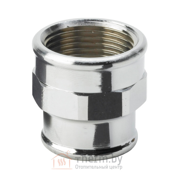 Детальное изображение Муфта переходная хромированная бронза ВР 1" х 3/4" Viega арт. 447 847 в интернет-магазине THERM.BY