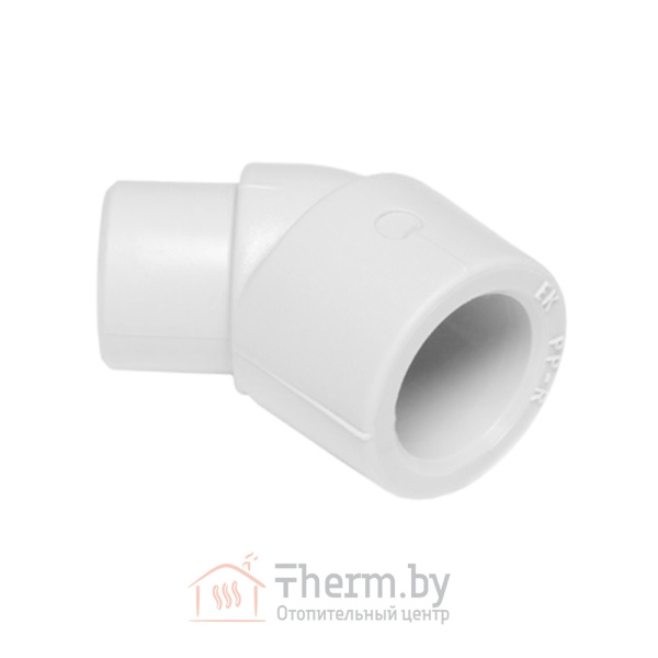 Детальное изображение Угол ПП белый 25 х 45° ВН/НР Wavin Ekoplastik Чехия в интернет-магазине THERM.BY