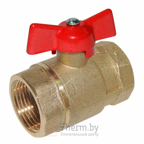 Детальное изображение Кран шаровой 3/4" ВР/ВР (бабочка) Цветлит арт. ZW10088 в интернет-магазине THERM.BY