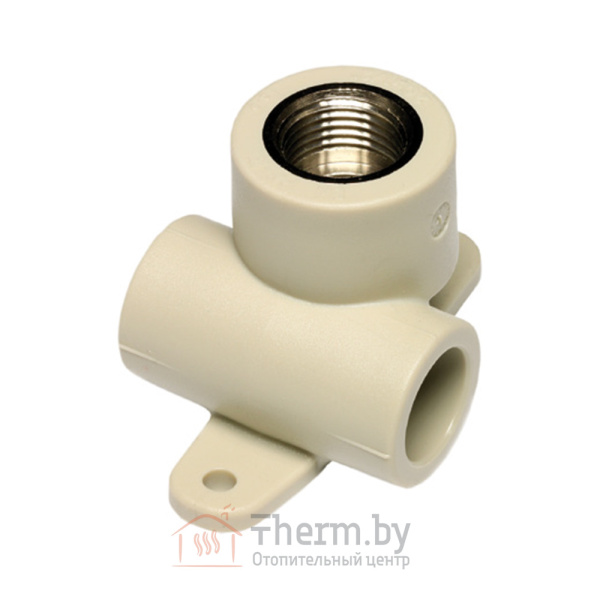 Детальное изображение Тройник ПП с креплением  20 х 1/2" ВР Wavin Ekoplastik Чехия в интернет-магазине THERM.BY