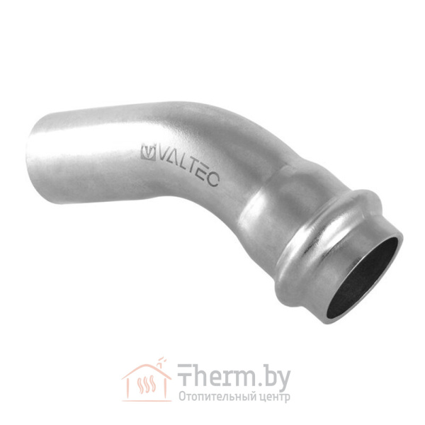 Детальное изображение Пресс угол 45° однораструбный 15а х 15 мм Valtec нержавеющая сталь арт. VTi.958.I.001515 в интернет-магазине THERM.BY