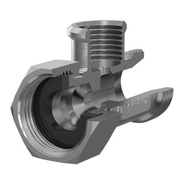 Детальное изображение Тройник с накидной гайкой Flexofit S 3/4" ВР х 1/2" ВР х 3/4" НР Flamco арт. FL 24985 в интернет-магазине THERM.BY