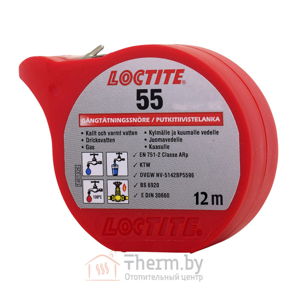 Детальное изображение Loctite 55, 12 м. Нить уплотнительная для резьбовых соединений в интернет-магазине THERM.BY