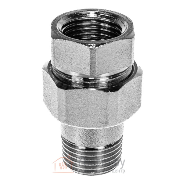 Детальное изображение Американка прямая трёхсоставная 1/2" ВР хромированная с PTFE уплотнением, FAR арт. FC 5150 12 в интернет-магазине THERM.BY