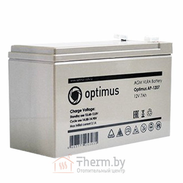 Детальное изображение Аккумулятор ZONT Optimus АP1207, 7A/h арт. ML8505 в интернет-магазине THERM.BY