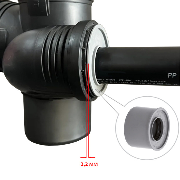 Детальное изображение Переход Airfit суперкомпакт DN 75x40 мм арт. 87540SK в интернет-магазине THERM.BY