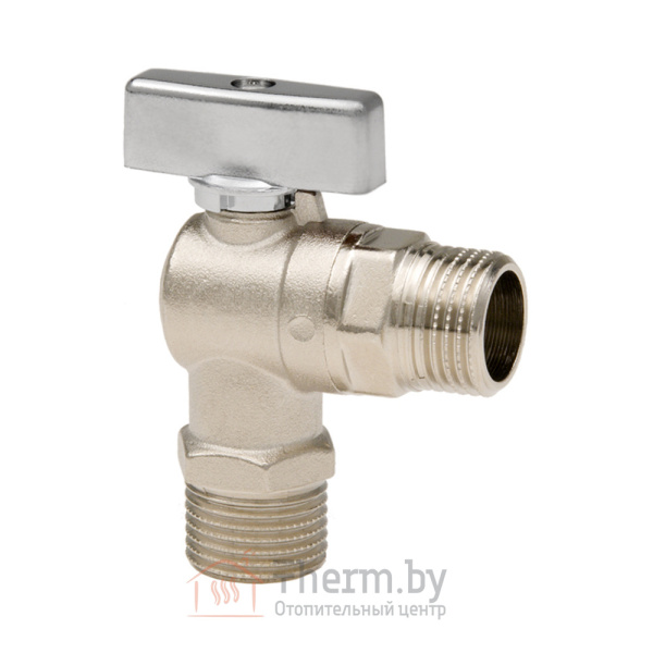 Детальное изображение Кран шаровой угловой 1/2"НР х 1/2"НР Fornara (ручка металл) арт. 056D-D-ITAO в интернет-магазине THERM.BY