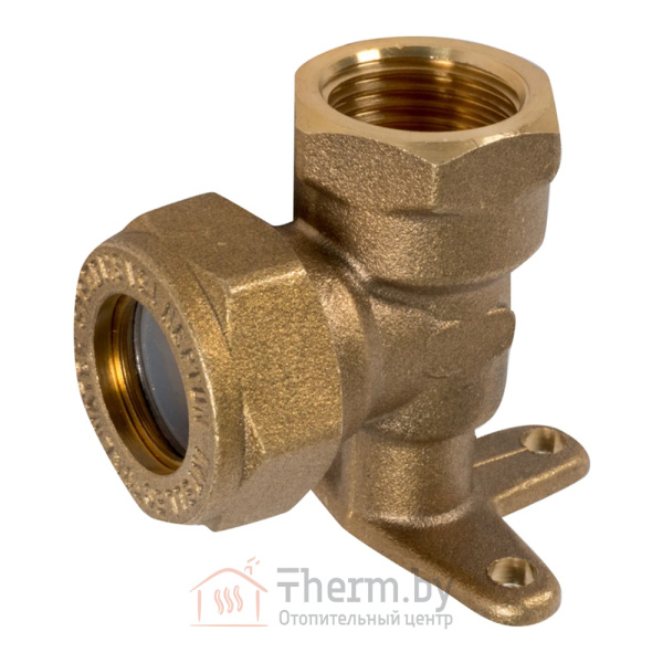 Детальное изображение Угольник латунный Neptun IWS 20 х 3/4" EF с креплением в интернет-магазине THERM.BY