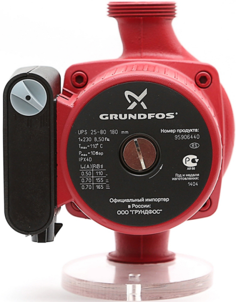 Детальное изображение Насос циркуляционный Grundfos UPS 25-80 в интернет-магазине THERM.BY