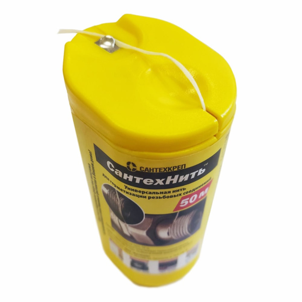 Детальное изображение Сантехническая нить СантехНить 50 м, Сантехкреп в интернет-магазине THERM.BY
