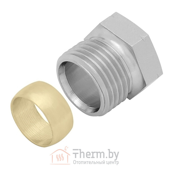 Детальное изображение Обжим на медную трубку 1/2 НР (диаметр 15 мм), KAN-therm в интернет-магазине THERM.BY