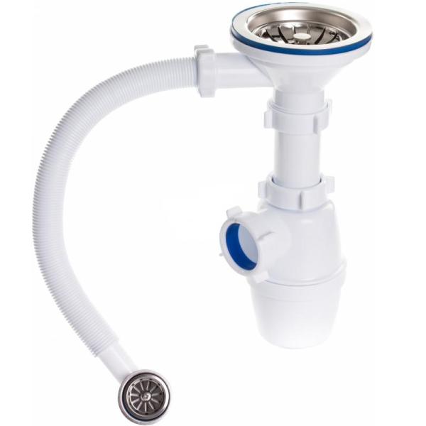 Детальное изображение А-5007 / Сифон бутылочный 3 1/2 х 40 для мойки шир. выпуск, с переливом, ОРИО в интернет-магазине THERM.BY