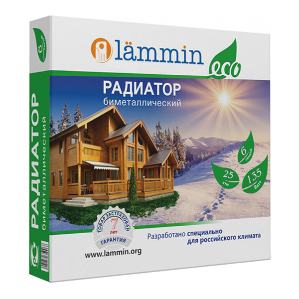 Детальное изображение Радиатор биметаллический для отопления BM 350/80 Eco Lammin в интернет-магазине THERM.BY