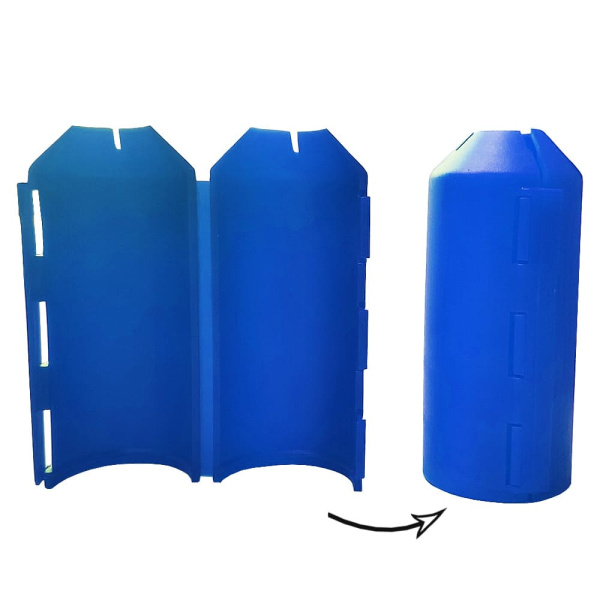 Детальное изображение Втулка разборная защитная на теплоизоляцию для труб 16-20 мм синяя, РБ арт. в интернет-магазине THERM.BY