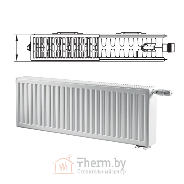 Детальное изображение Радиатор стальной панельный Kermi WKL Ventil тип 22 400 х 800 мм (FTV220400801R2K) в интернет-магазине THERM.BY