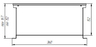 габариты внутрипольного конвектора НТ-В-4-15-35