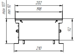 конвектор НТ-В-1-09-20 габариты